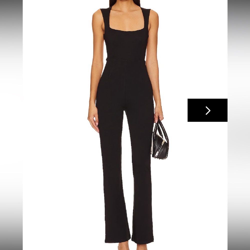 Superdown Classic Black Jumpsuit